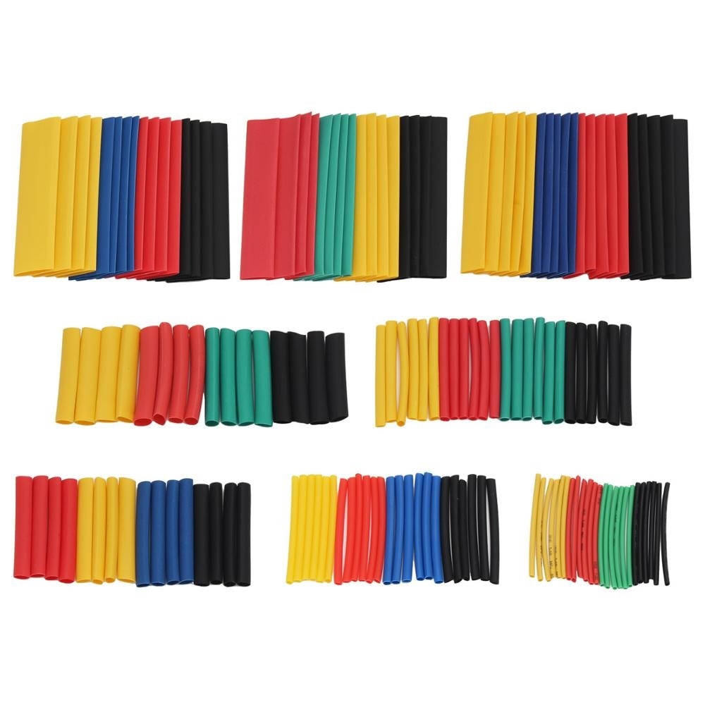 164/328pcs Set 8 Sizes Heat Shrink Tube Shrinking Assorted