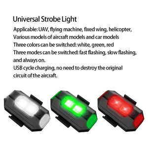 【Flashing Taillight】Bicycle Flashing Taillight 3 Color Motorcycle Bike Drones Aircraft Light Model Remote Control Car Warning Lamp Harley Rear Light