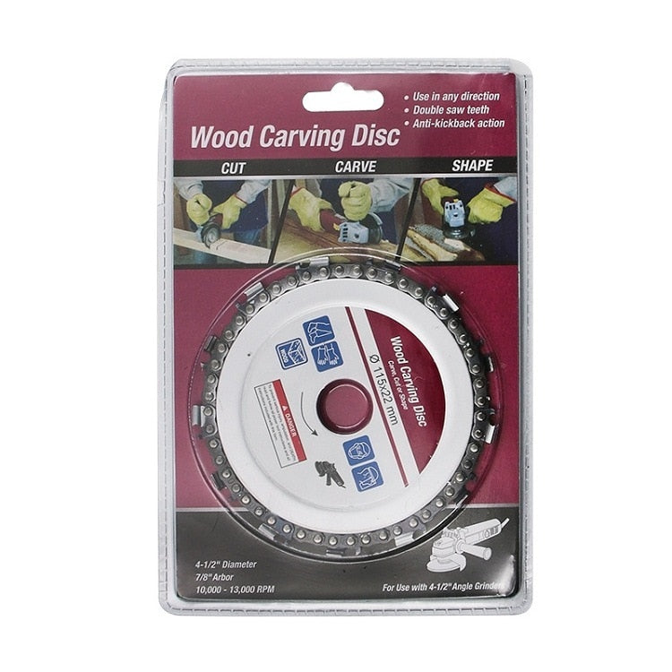 Wood Carving Disc Chain Grinder Saw Plate Tool