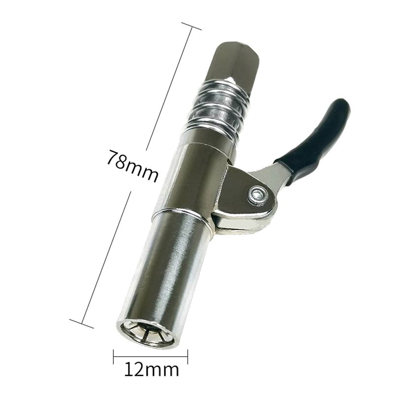 【High Pressure Gun Nozzle】High Pressure Grease Gun Nozzle Flat Head Buckle Quick Release Oil Nozzle Non-leakage Gear Type Lock Pliers Grease Coupler