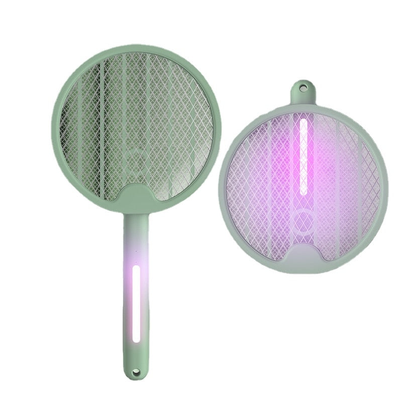 USB Mosquito-killer Racket Rechargeable Foldable Electric Shock Bug Zapper Kills Mosquito Led Ultraviolet Light  Non-toxic