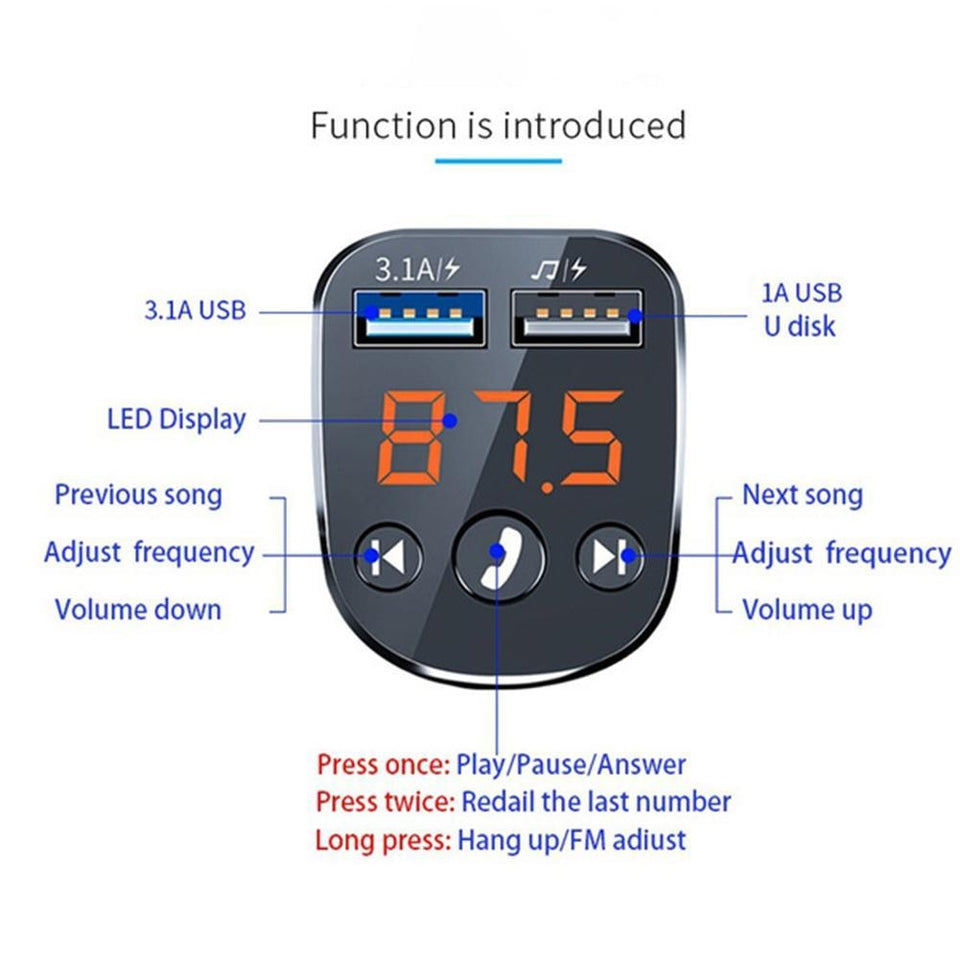 Bluetooth Car MP3 Player Receiver