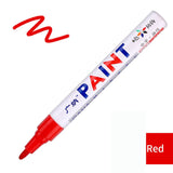 【Tire Painting Pen 】Paint Cleaner Car Wheel Tire Oily Painting Pen Auto Rubber Tyre Polishes Metal Permanent Marker Graffiti Touch Scratch Wet Wax