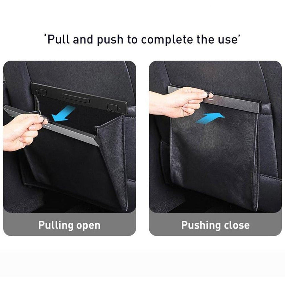 【Hanging Bag Trash Can】Car Trash Can Interior Garbage Can For Seat Back Collapsible Small Car Trash Hanging Bag Car Garbage Storage Car Accessories