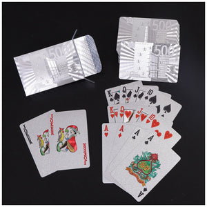 【LM462】Waterproof Gold Plastic Poker Cards