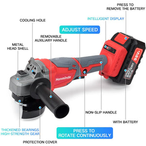 【LH139】Angle Grinder Grinding Machine Cutting Electric Angle Grinder Grinding Brushless Power Tool