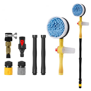 【LV081】Car Cleaning Brush Car Wash Foam Brush Automatic Rotary Long Handle Cleaning Mop