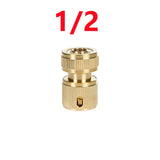 【High Pressure Spray Nozzle】Spray Nozzle Water Gun Brass High Pressure Direct Spray 1/2''3/4''Quick Connector Home Hose Adjustable Pressure Garden Sprinkler