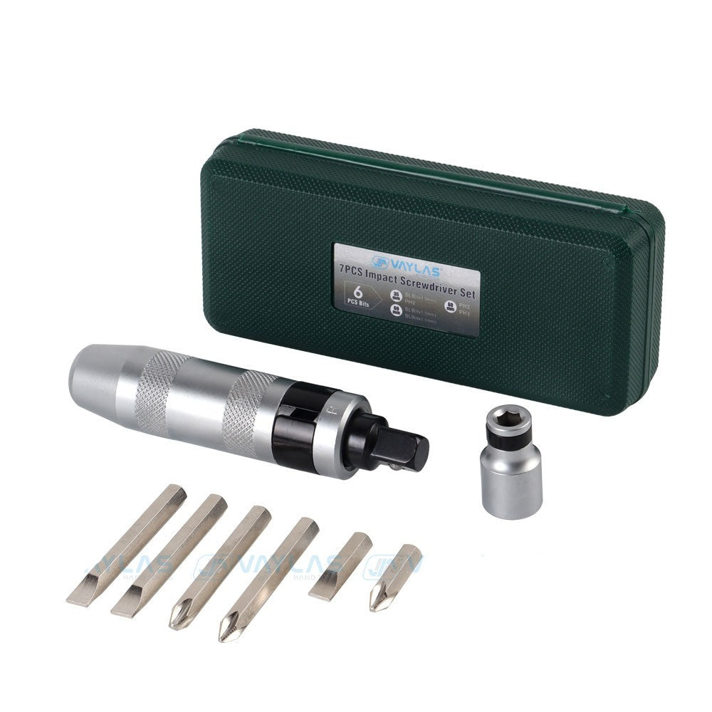 【LH132】Impact Screwdriver Set Multi-purpose Heavy Duty Shock Screw Driver Chisel Bits Tools Kit