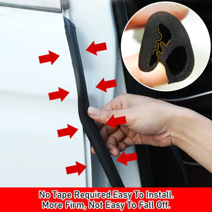 【LM171】2pcs Car Door Edge Weatherstrip Rubber Sealing Strip