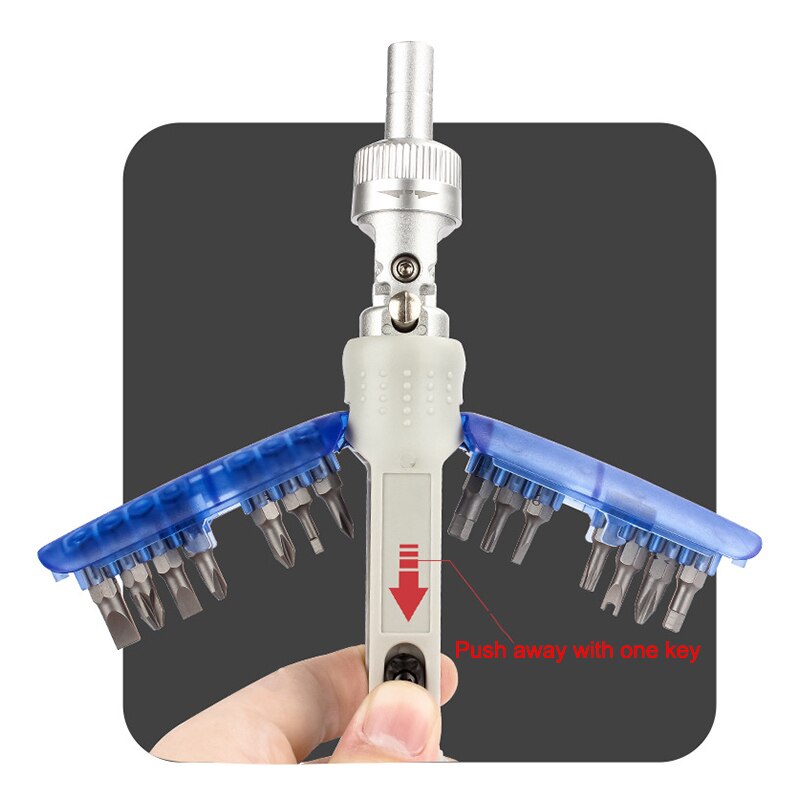 15-in-1 Precision Ratchet Screwdriver Combo Set