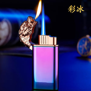 Alligator Dual Flame Metal Cigar Lighter