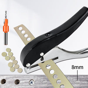 【LH117】Punching Tool 3MM 6MM 8MM 10MM Hole Edge Banding Punching Pliers Screw Hole Hat Woodworking Tool