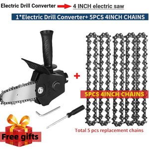 Electric Drill Chainsaw Attachment