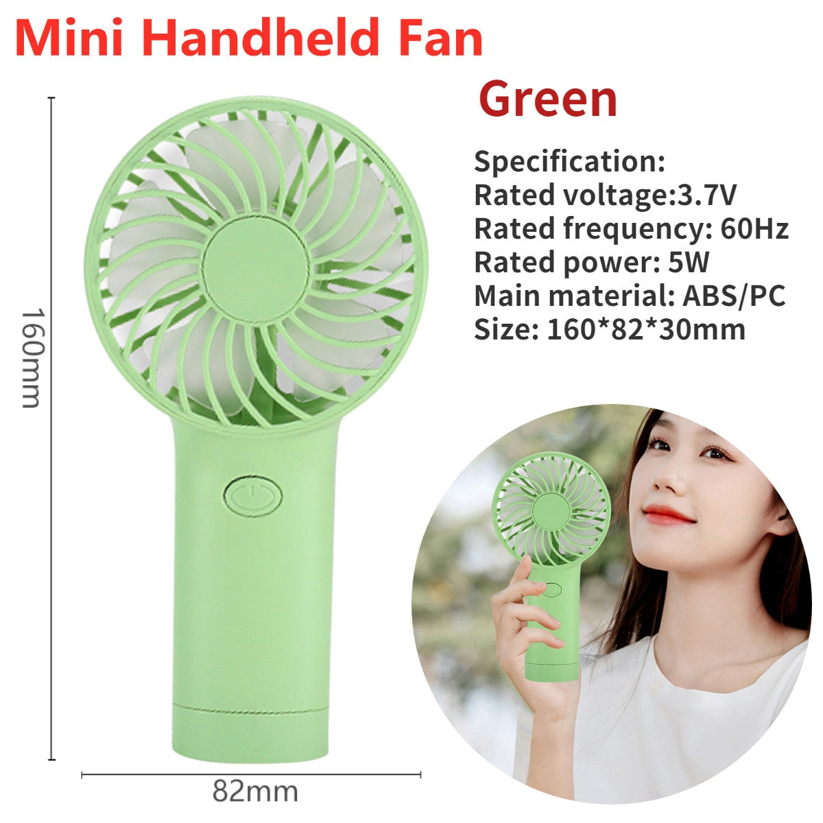 Portable USB Misting Fan with Humidifier