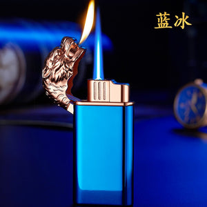 Alligator Dual Flame Metal Cigar Lighter