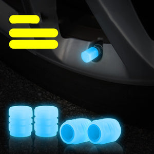 Glow-in-the-Dark Valve Caps Set