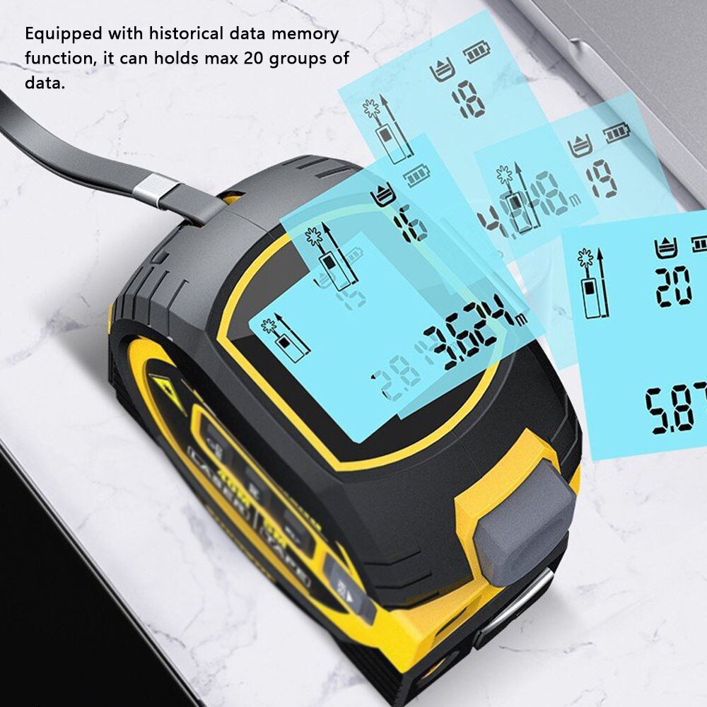 3-in-1 Laser Rangefinder & Tape Measure