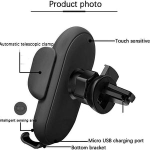 30W Car Wireless Charger & Phone Holder