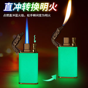 Alligator Dual Flame Metal Cigar Lighter