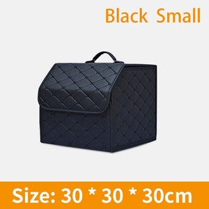 Collapsible Car Trunk Storage Organizer Box with Lid