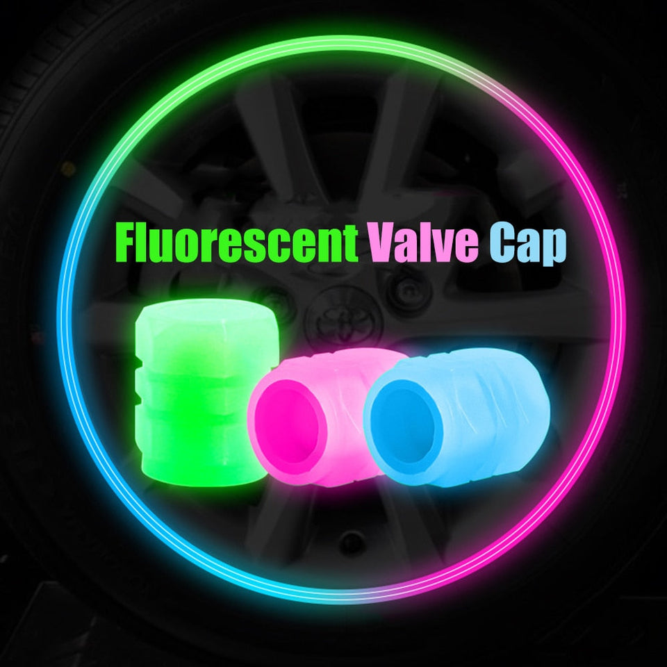 Glow-in-the-Dark Valve Caps Set