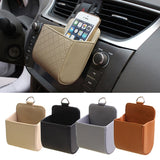 【LV253】 Car Storage Bag Car Accessories Air Vent Dashboard Tidy Hanging Leather Organizer Box