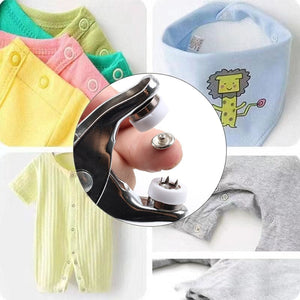 【LH161】Hidden Button of Baby Clothes Stitch Free Fastener Invisible Mother Button Five Claw Buckle Installation Tool Set Snap Fastener