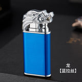 Alligator Dual Flame Metal Cigar Lighter