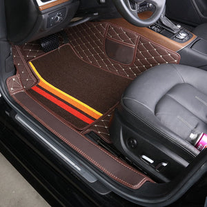 【Car Floor Mat】Customize Made Car Floor Mat Double Layers Only One Front Seat Custom Fit for 98% Cars for Both Right and Left hand drive