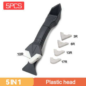 5-in-1 Silicone Scraper Caulk Remover Tool Set