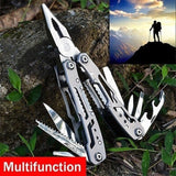 15-in-1 Multitool Folding Pliers with Nylon Bag