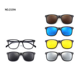 love609---6 In 1 Custom Men Polarized Optical Magnetic Sunglasses