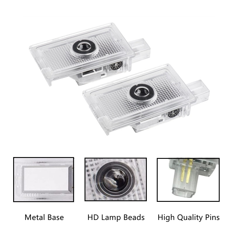 2Pcs Car Door Light Projector Logo