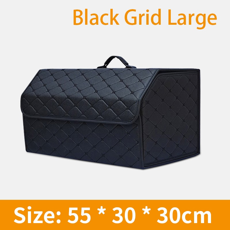 Collapsible Car Trunk Storage Organizer Box with Lid