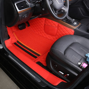 【Car Floor Mat】Customize Made Car Floor Mat Double Layers Only One Front Seat Custom Fit for 98% Cars for Both Right and Left hand drive