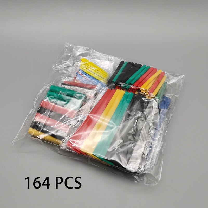 164/328pcs Set 8 Sizes Heat Shrink Tube Shrinking Assorted