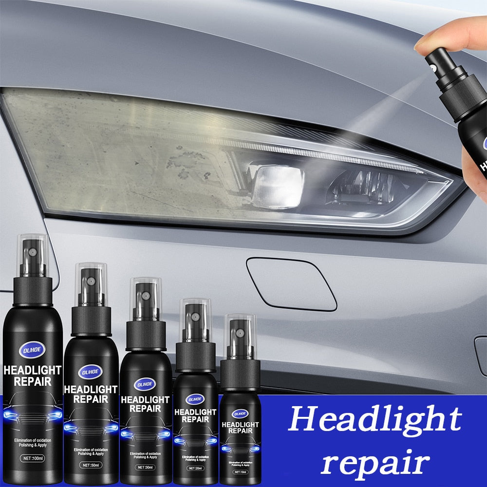 【LV042】Car Headlight Polishing Agent Scratch Remover Repair Fluid Headlight Renewal Polish And Maintenance Liquid Kit Auto Accessories