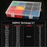 【CA049】164pcs Thermoresistant Tube Heat Shrink Wrapping KIT