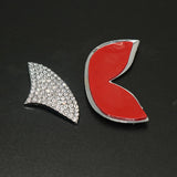 【LV018】3D Diamond Car Steering Wheel Logo Decoration Stickers Bling Rhinestone Auto Interior Accessories for Girls