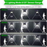 SolarGlow 230 LED Motion Sensor Solar Lights