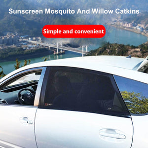 【CA023】2pcs Car Sun Shade UV Protect Net Curtain