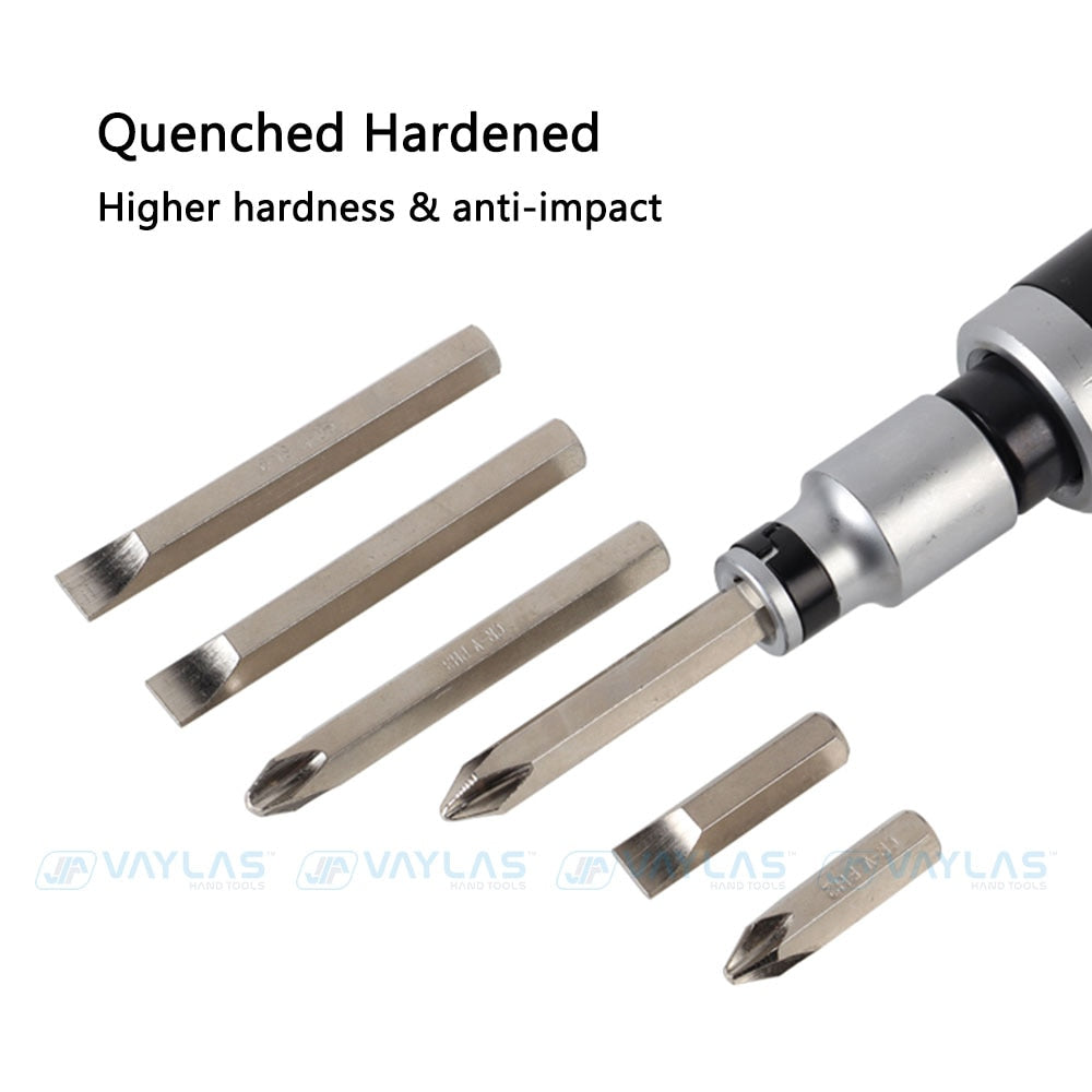 【LH132】Impact Screwdriver Set Multi-purpose Heavy Duty Shock Screw Driver Chisel Bits Tools Kit