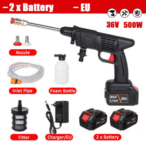 【CA012】70Bar 1500W Wireless High Pressure Car Wash Washer Tool