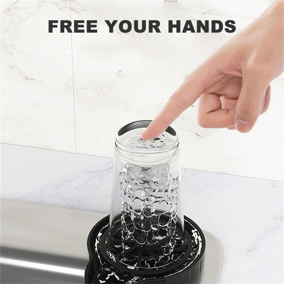 Automatic Cup Washer Faucet Glass Rinser