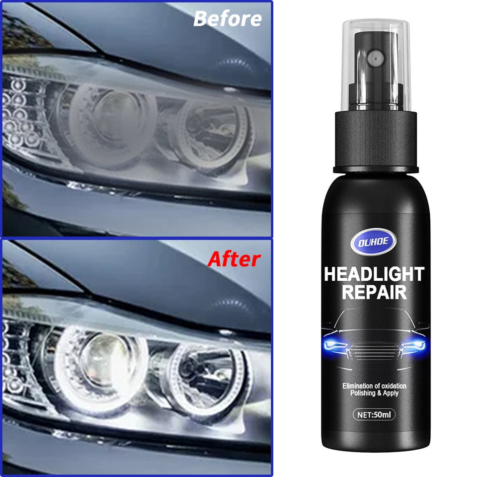 【LV042】Car Headlight Polishing Agent Scratch Remover Repair Fluid Headlight Renewal Polish And Maintenance Liquid Kit Auto Accessories