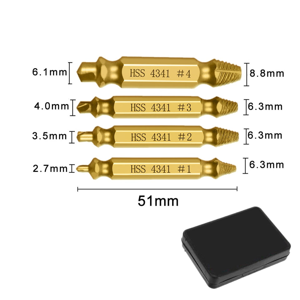 Damaged Screw Extractor Set