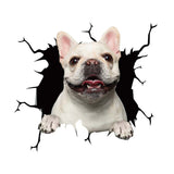 3D French Bulldog Car Stickers