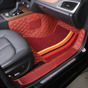 【Car Floor Mat】Customize Made Car Floor Mat Double Layers Only One Front Seat Custom Fit for 98% Cars for Both Right and Left hand drive