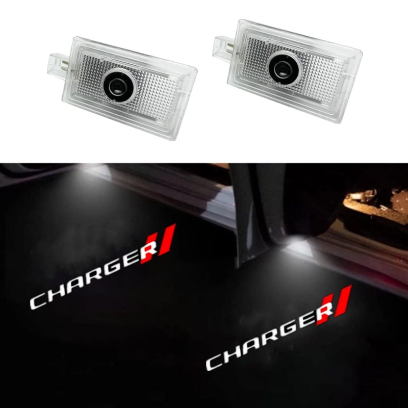 2Pcs Car Door Light Projector Logo